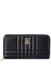 BURBERRY LOLA QUILTED LEATHER ZIP AROUND WALLET
