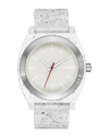 Nixon Time Teller Opp Silicone Strap Watch, 39.5mm In Vanilla Speckle
