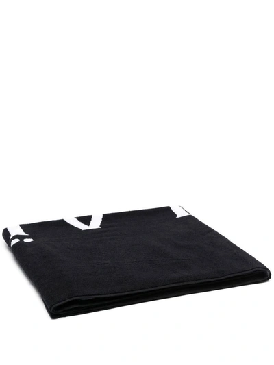 Alaïa Alaia Logo Towel In Black