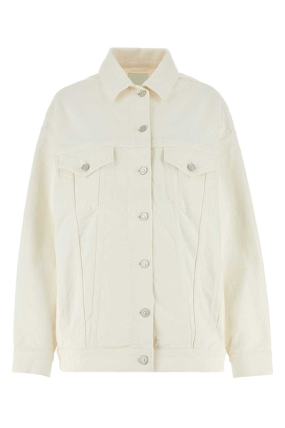 Givenchy Button-up Denim Jacket In White