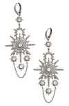 Nadri 'liberty' Cubic Zirconia Drop Earrings In Black Hemetite