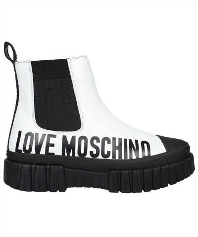 Love Moschino Boots In White | ModeSens
