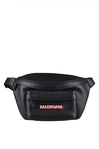 Balenciaga Luxury Bag   Everyday  Black Leather Belt Bag