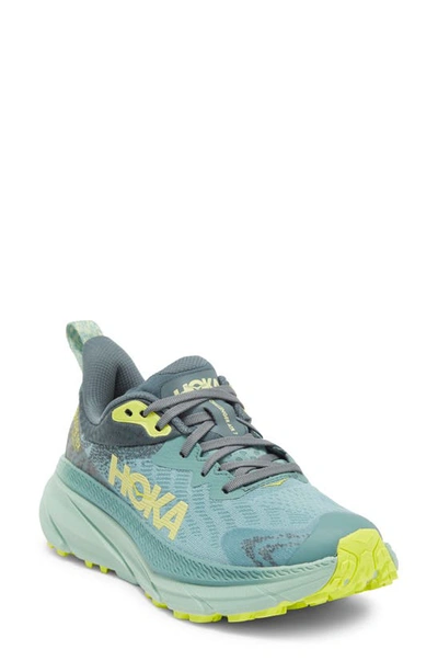 Hoka Challenger Atr 7 Running Shoe In Trellis/ Balsam Green