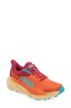 Hoka Challenger Atr 7 Running Shoe In Vibrant Orange/ Pink Yarrow