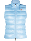 Moncler Blue Padded Gilet In Multi-colored
