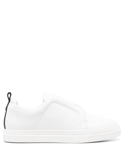 Pierre Hardy Slider White Leather Trainers