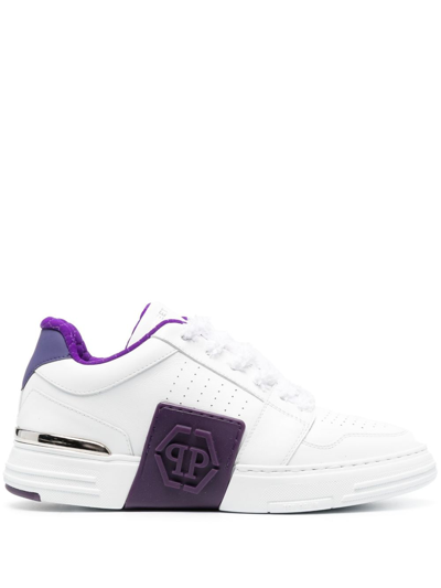 Philipp Plein Hexagon Low-top Sneakers In White