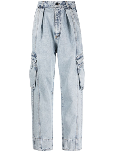 The Mannei Plana Tapered-leg Jeans In Blue