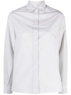 Eleventy Button-down Long Sleeve Shirt In White