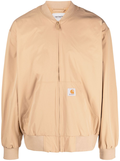 Carhartt Bomber Jacket In Beige