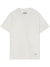 Jil Sander Logo-plaque Cotton T-shirt In White