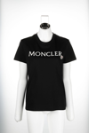 Moncler Logo Embroidered Crewneck T-shirt In Black