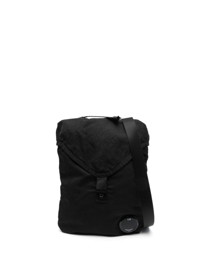 C.p. Company Nylon B Lens-detail Messenger Bag In Black