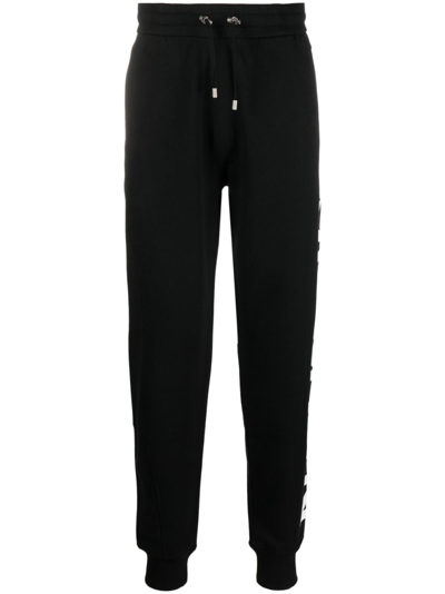 Balmain Uez Vert Cotton Track Pants In Black