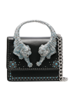 ROBERTO CAVALLI ROAR CRYSTAL-EMBELLISHED SHOULDER BAG