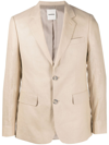 SANDRO SINGLE-BREASTED LINEN BLAZER