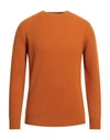 Filippo De Laurentiis Man Sweater Orange Size 42 Cashmere