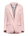 Hebe Studio Woman Suit Jacket Light Pink Size 4 Viscose In Pink