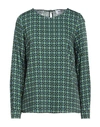 Niū Woman Top Dark Green Size Xs Viscose In Green