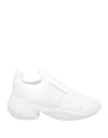 Roger Vivier Woman Sneakers White Size 11 Textile Fibers, Soft Leather