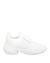 Roger Vivier Woman Sneakers White Size 12 Textile Fibers, Soft Leather
