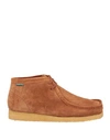 Sebago Man Ankle Boots Camel Size 7 Soft Leather In Beige