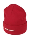 Palm Angels Man Hat Red Size Onesize Wool, Acrylic