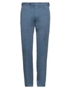 Cellar Door Man Pants Light Blue Size 38 Cotton, Elastane In Blue