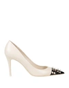 Valentino Garavani Woman Pumps Ivory Size 10 Soft Leather In White