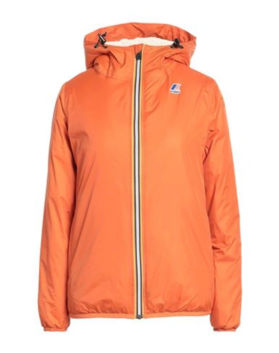 K-way Le Vrai 3.0 Claude Orsetto Woman Jacket Orange Size Xs Polyamide