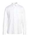 Aglini Man Shirt White Size 16 ½ Cotton, Polyamide, Elastane