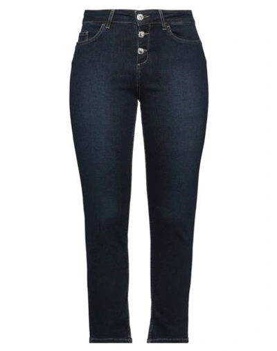 Liu •jo Woman Jeans Blue Size 28 Cotton, Elastane