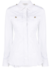 ALEXANDER MCQUEEN BOX-PLEAT COTTON SHIRT