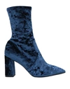 J D Julie Dee Woman Ankle Boots Navy Blue Size 6 Soft Leather