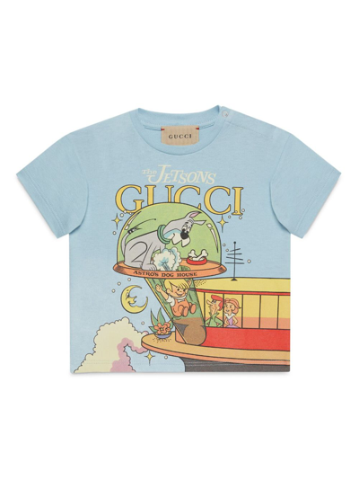 Gucci Babies' Graphic-print Cotton T-shirt In Multicoloured