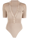 JACQUEMUS LE BODY YAUCO POLO BODYSUIT