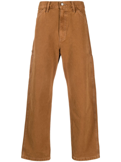 Levi's Stay Loose Carpenter Jeans In Dark Ginger Garment Dye
