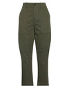 Jucca Woman Jeans Military Green Size 8 Cotton, Elastane