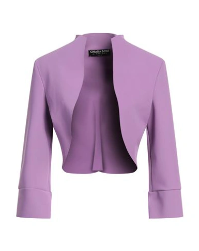 Chiara Boni La Petite Robe Woman Suit Jacket Light Purple Size 6 Polyamide, Elastane In Purple