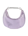 Off-white Woman Handbag Lilac Size - Viscose, Silk In Purple