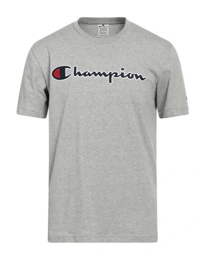 Champion Man T-shirt Light Grey Size Xxl Cotton