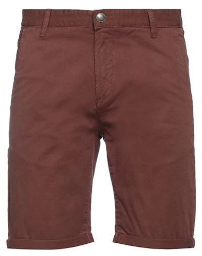 Heritage Man Shorts & Bermuda Shorts Cocoa Size 28 Cotton, Elastane In Brown