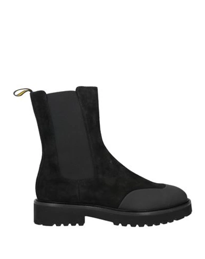 Doucal's Woman Ankle Boots Black Size 6 Soft Leather, Textile Fibers