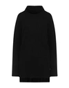 Twinset Woman Turtleneck Black Size L Wool, Cashmere