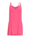 Simona Corsellini Woman Top Fuchsia Size 10 Acetate, Silk In Pink