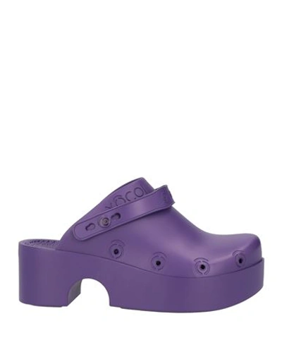 Xocoi Woman Mules & Clogs Purple Size 7 Recycled Thermoplastic Polyurethane