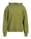 A-cold-wall* Man Sweatshirt Military Green Size M Cotton, Elastane