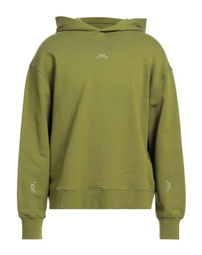 A-cold-wall* Man Sweatshirt Military Green Size M Cotton, Elastane In Green