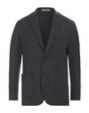 Cruna Man Blazer Lead Size 42 Polyester, Virgin Wool, Elastane In Grey
